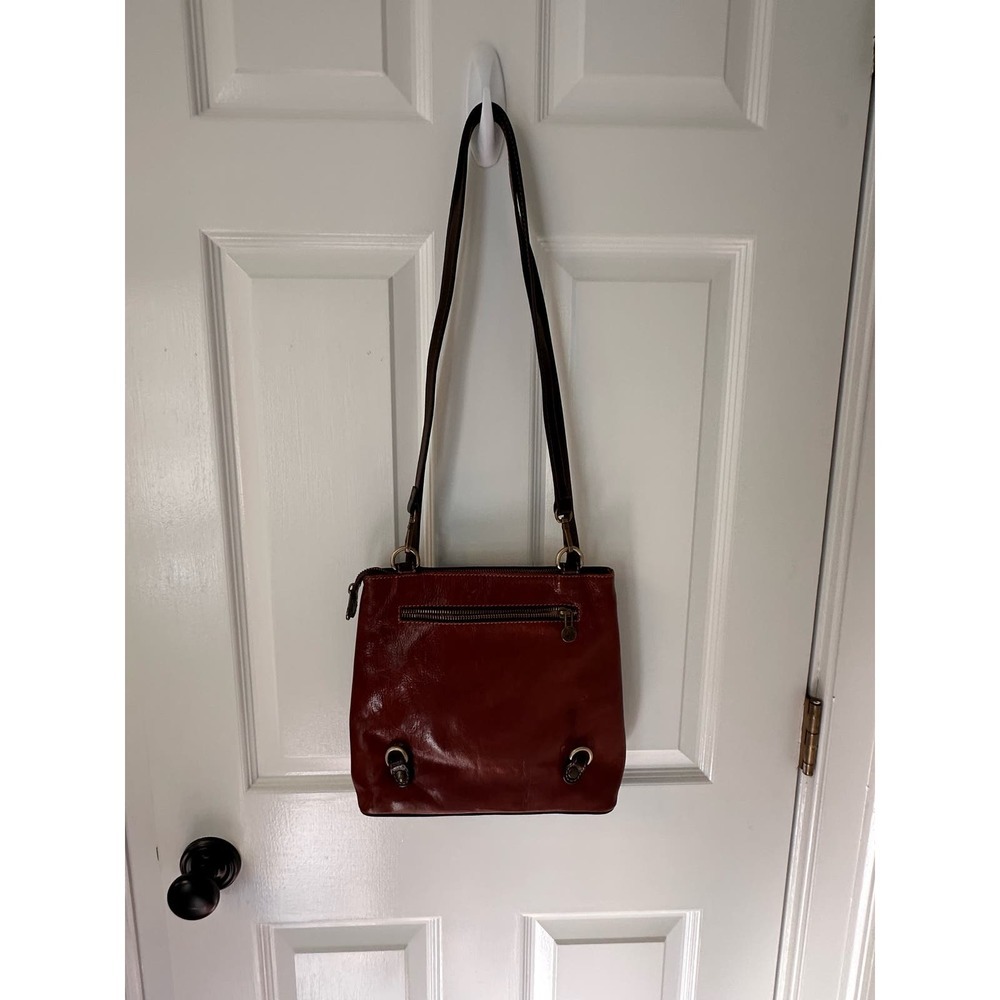 leather handbag,red leather backpack - Picture 4 of 12